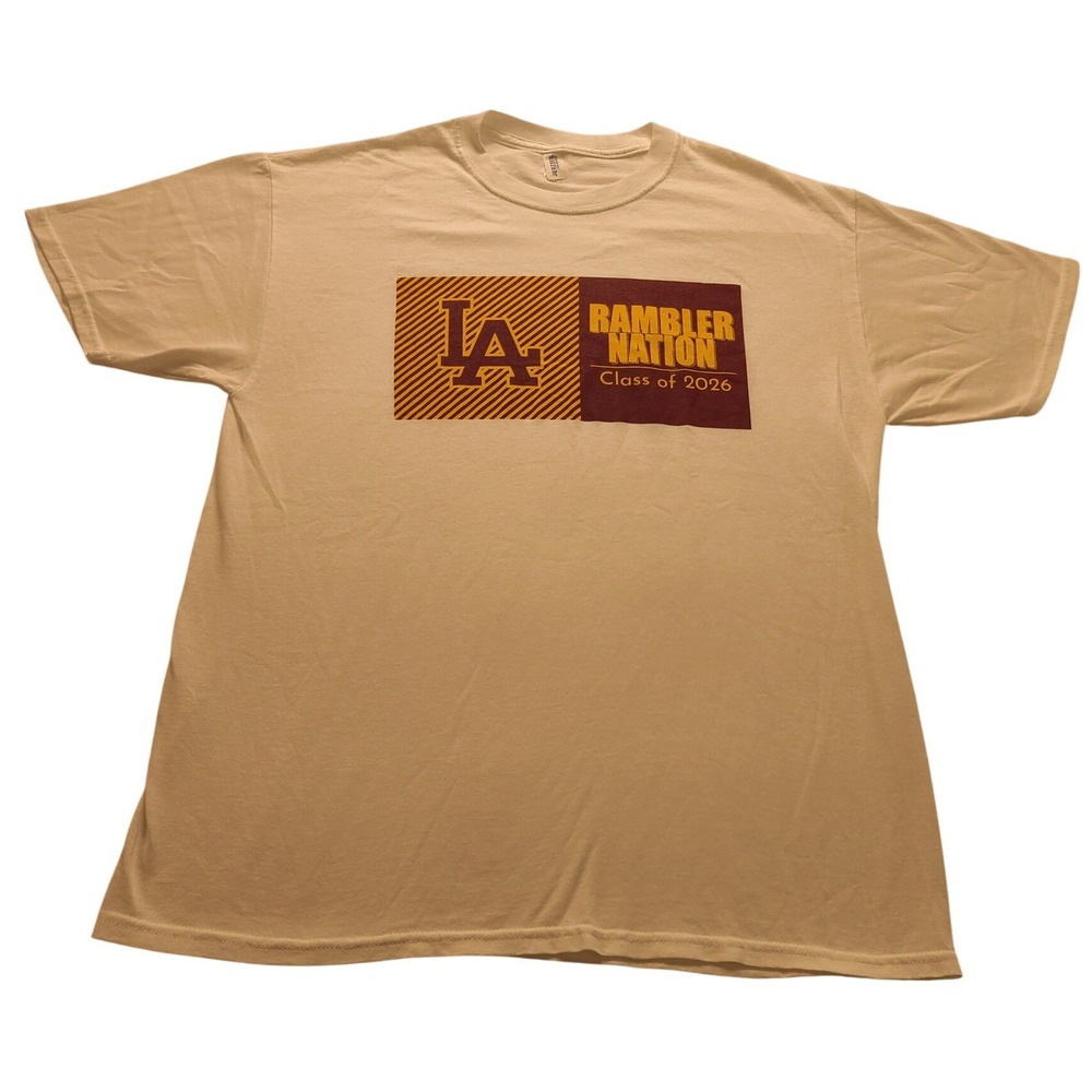 Jerzees Dri-Power Loyola Academy Rambler Nation Class of 2026 White T-Shirt L